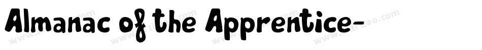 Almanac of the Apprentice字体转换